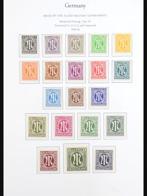 Stamp collection 31265 German Zones 1945-1949.