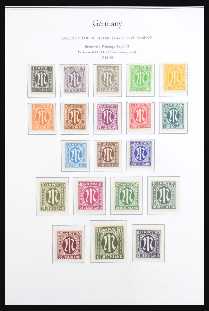 Stamp collection 31265 German Zones 1945-1949.