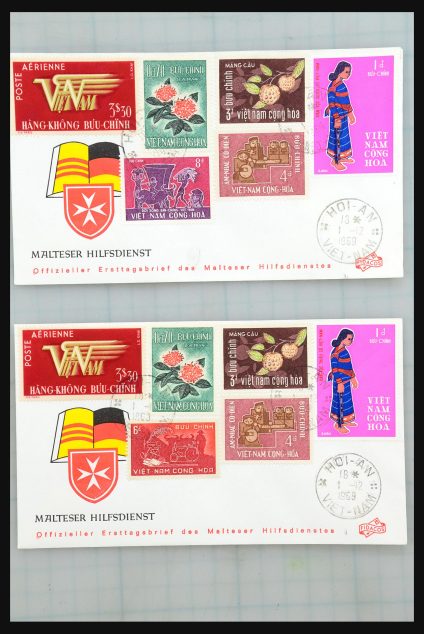 Stamp collection 31355 Asia covers 1900-1980.
