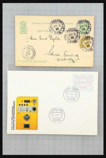 Stamp collection 31358 Portugal/Luxemburg/Greece covers 1880-1960.