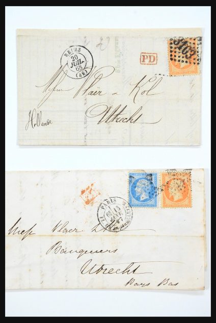 Stamp collection 31359 France and Colonies covers 1770-1960.