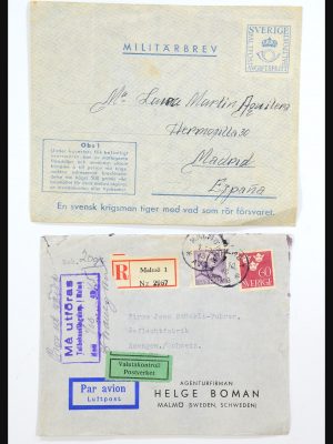 Stamp collection 31364 Sweden covers 1864-1960.