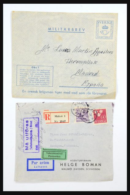 Stamp collection 31364 Sweden covers 1864-1960.