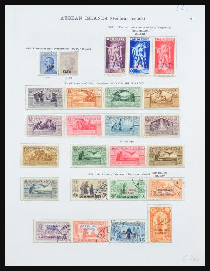 Stamp collection 31367 Italian Aegean Islands 1913-1934.