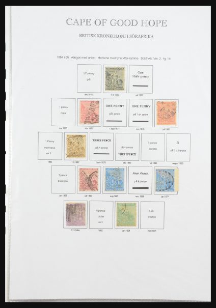 Stamp collection 31385 British colonies in Africa 1864-1980.