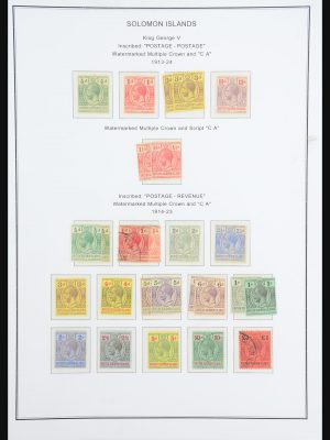 Stamp collection 31413 Solomon Islands 1913-1986.