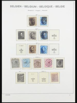 Stamp collection 31415 Belgium 1849-1971.