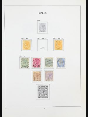 Stamp collection 31431 Malta 1863-2006.