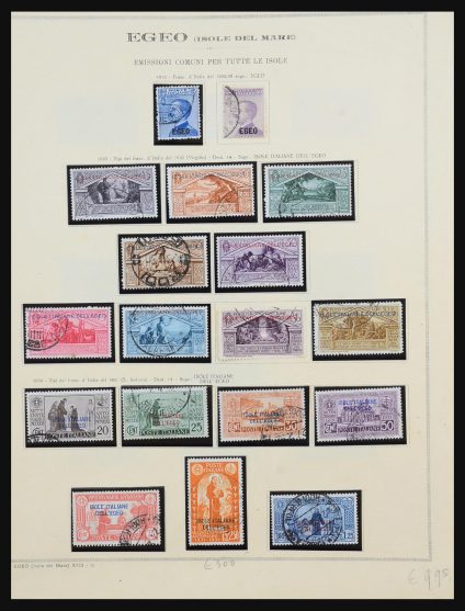 Stamp collection 31485 Aegean Islands 1912-1944.