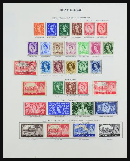 Stamp collection 31503 Great Britain and Commonwealth 1953-1971.