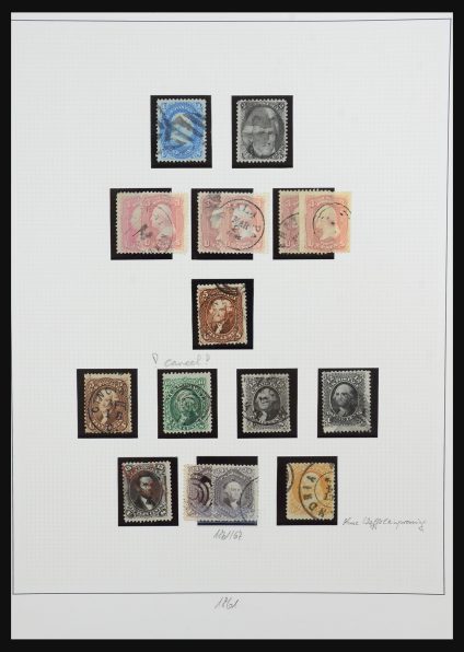 Stamp collection 31507 USA 1861-1972.