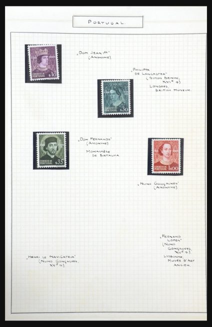 Stamp collection 31516 Art and paintings 1930-1990.