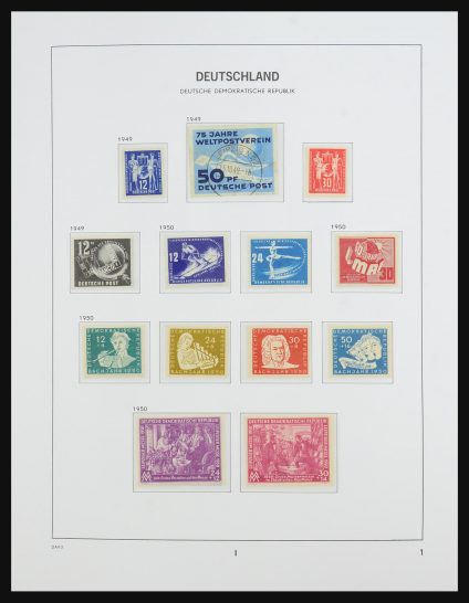 Stamp collection 31520 DDR 1949-1990.