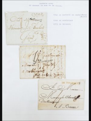 Stamp collection 31526 France covers and cancels 1725 (!)-1900.