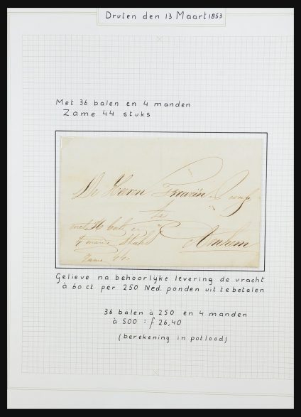 Stamp collection 31528 Netherlands covers 1853-1953.