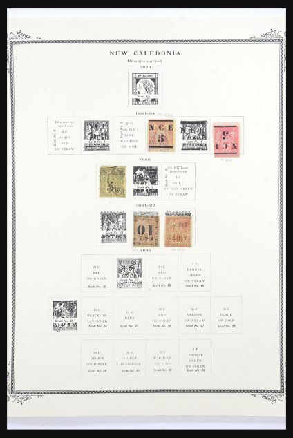 Stamp collection 31535 French colonies 1881-1190.