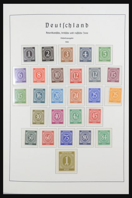 Stamp collection 31536 German Zones 1945-1949.