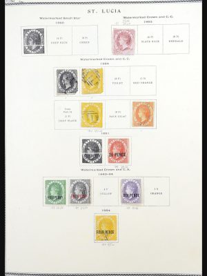 Stamp collection 31540 St. Lucia 1863-1992.