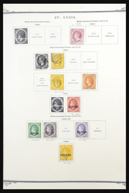 Stamp collection 31540 St. Lucia 1863-1992.