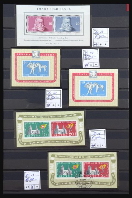 Stamp collection 31547 Switzerland.