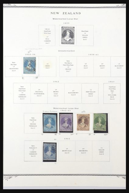Stamp collection 31551 New Zealand 1855-2000.