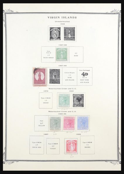 Stamp collection 31552 British Virgin Islands 1867-2000.