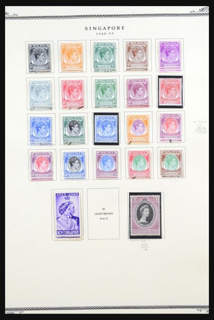 Stamp collection 31561 Singapore 1948-1984.