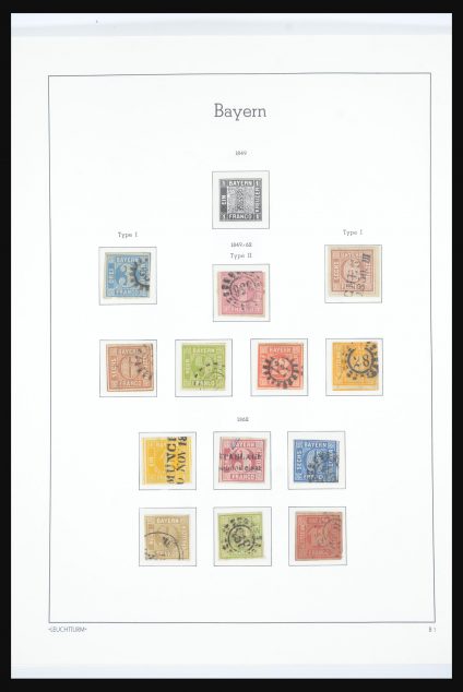 Stamp collection 31563 Bavaria 1850-1920.