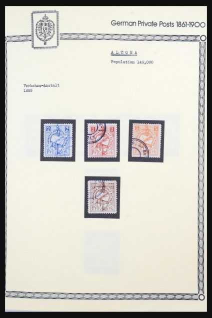 Stamp collection 31578 Germany localpost 1861-1900.
