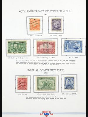 Stamp collection 31582 Canada 1927-1985.