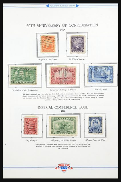 Stamp collection 31582 Canada 1927-1985.