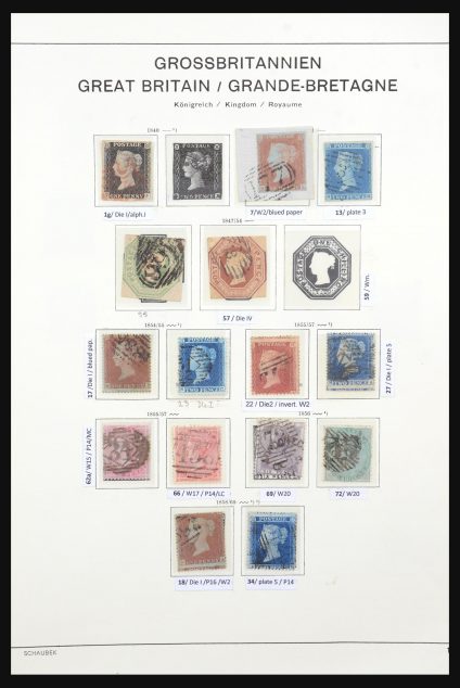 Stamp collection 31653 Great Britain 1840-1951.