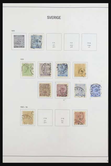 Stamp collection 31688 Sweden 1855-1980.