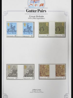 Stamp collection 31717 Great Britain gutterpairs 1976-1991.