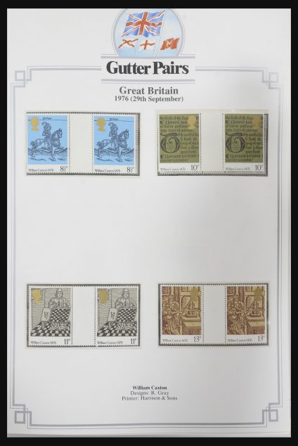 Stamp collection 31717 Great Britain gutterpairs 1976-1991.