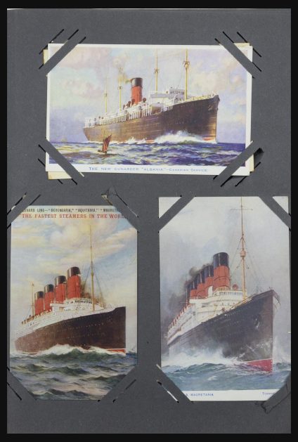 Stamp collection 31721 Thematic: Ships picture postcards 1910-1940.