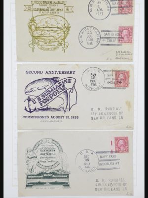Stamp collection 31724 USA ship post covers 1920-1940.