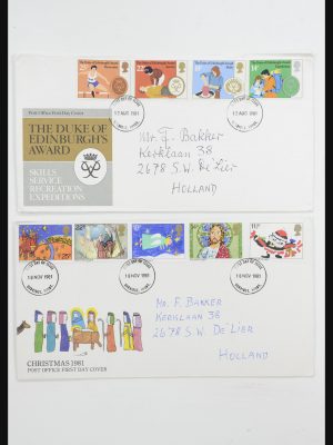 Stamp collection 31726 Great Britain and colonies covers and FDC's 1937-2001.