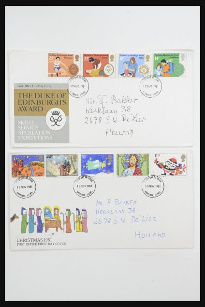 Stamp collection 31726 Great Britain and colonies covers and FDC's 1937-2001.