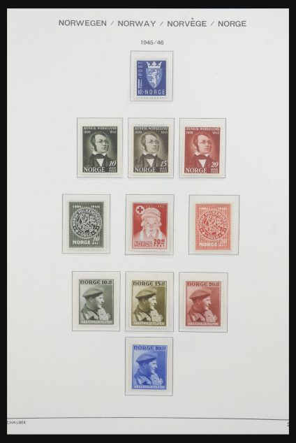Stamp collection 31743 Norway 1945-2009.
