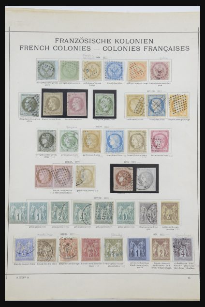 Stamp collection 31751 French colonies classic 1852-1901.