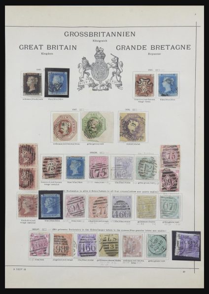 Stamp collection 31754 Great Britain 1840-1900.