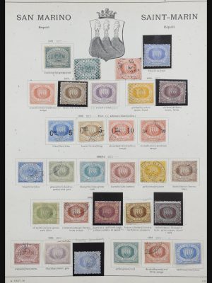 Stamp collection 31768 San Marino 1877-1899.