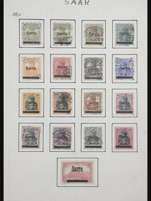 Stamp collection 31821 Saar 1920-1959.