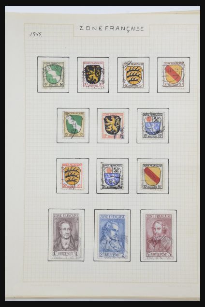 Stamp collection 31823 Germany 1945-1955.