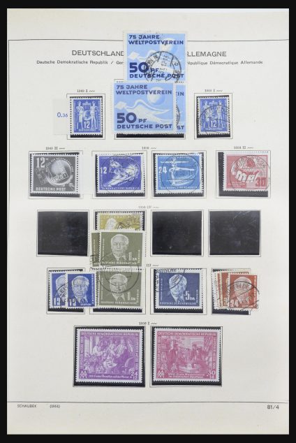 Stamp collection 31826 DDR 1949-1989.