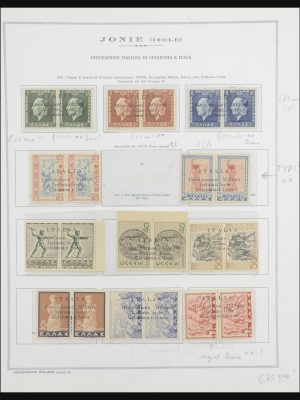 Stamp collection 31870 Italian occupation Ionian Islands 1940-1944.