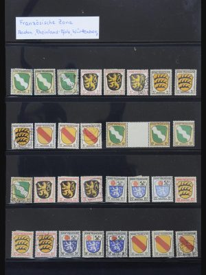 Stamp collection 31876 French Zone 1945-1948.