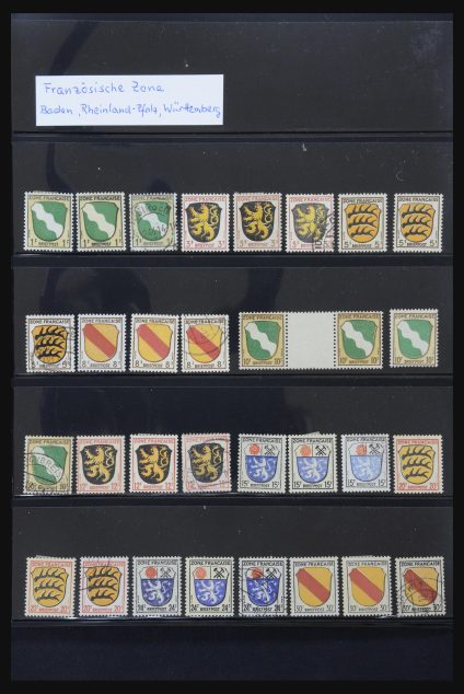 Stamp collection 31876 French Zone 1945-1948.