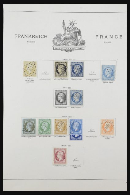 Stamp collection 32033 France and colonies 1849-1932.